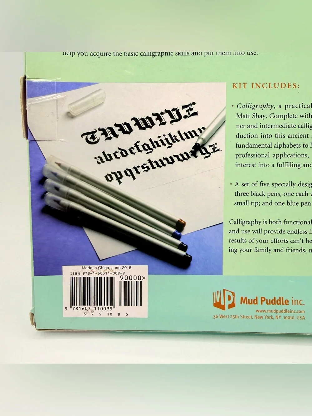 Calligraphy Book & Kit Set 5 Pens 64-Page Guide Jo Packham New